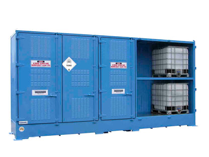 Single Depth Toxic Substance Store - 10 IBC - STOREMASTA