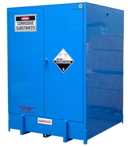 Large Capacity Corrosive Substances Storage Cabinet - 850L Pallet Store - STOREMASTA