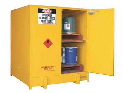 Large Capacity Flammable Liquids Storage Cabinet - 850L - STOREMASTA