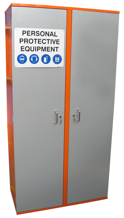 PPE Storage Cabinet - Double Door - 4 Shelves – Storemasta